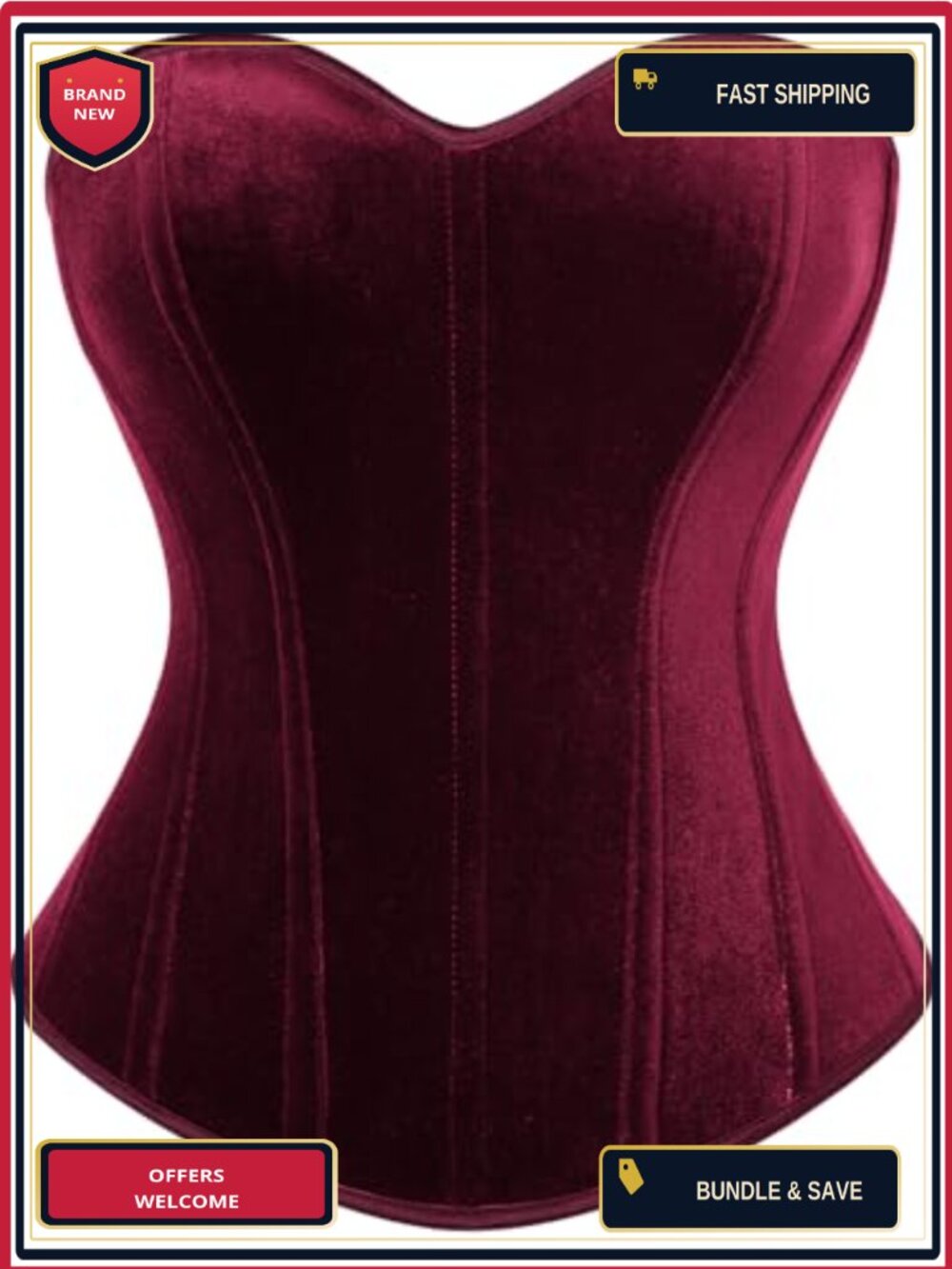 Velvet Corset Top Strapless Bustier Sweetheart Neck Club Party